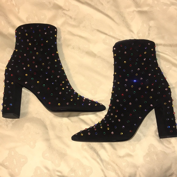 Saint Laurent Shoes - SOLD! Saint Laurent Betty Jeweled Booties